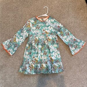 Coco Au Lait Floral Hummingbird Dress Sz 10